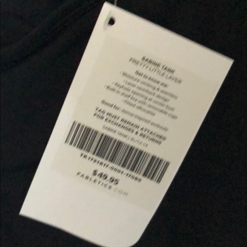 NWT Fabletics Tank w/ Lace Racerback - Picture 4 of 4